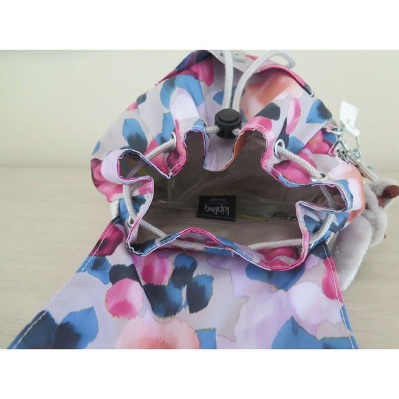 Kipling KI1746 5EE Women's Dreamy Bouquet Kaylin Small Drawstring Backpack $100 - Picture 11 of 12